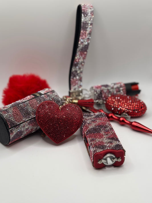 Multicolor Glitter Keychains