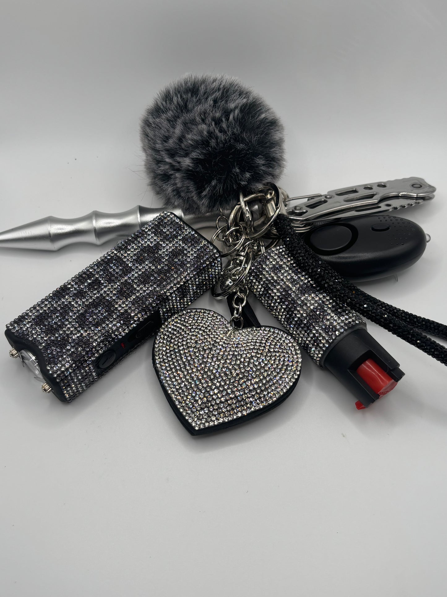 Glitter Leopard Print Keychains