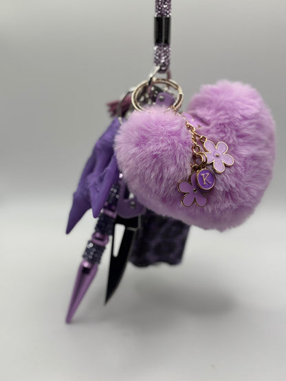 Glitter Leopard Print Keychains