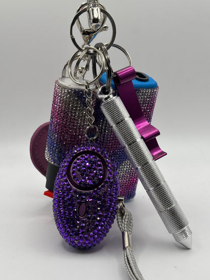 Multicolor Glitter Keychains