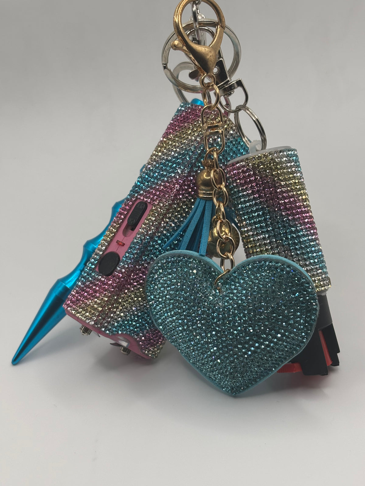 Multicolor Glitter Keychains