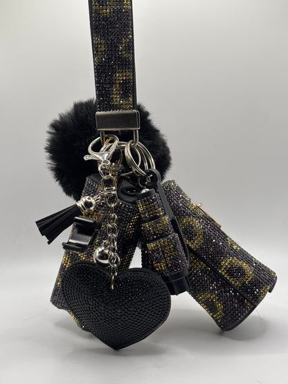 Multicolor Glitter Keychains