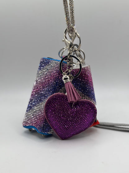 Multicolor Glitter Keychains