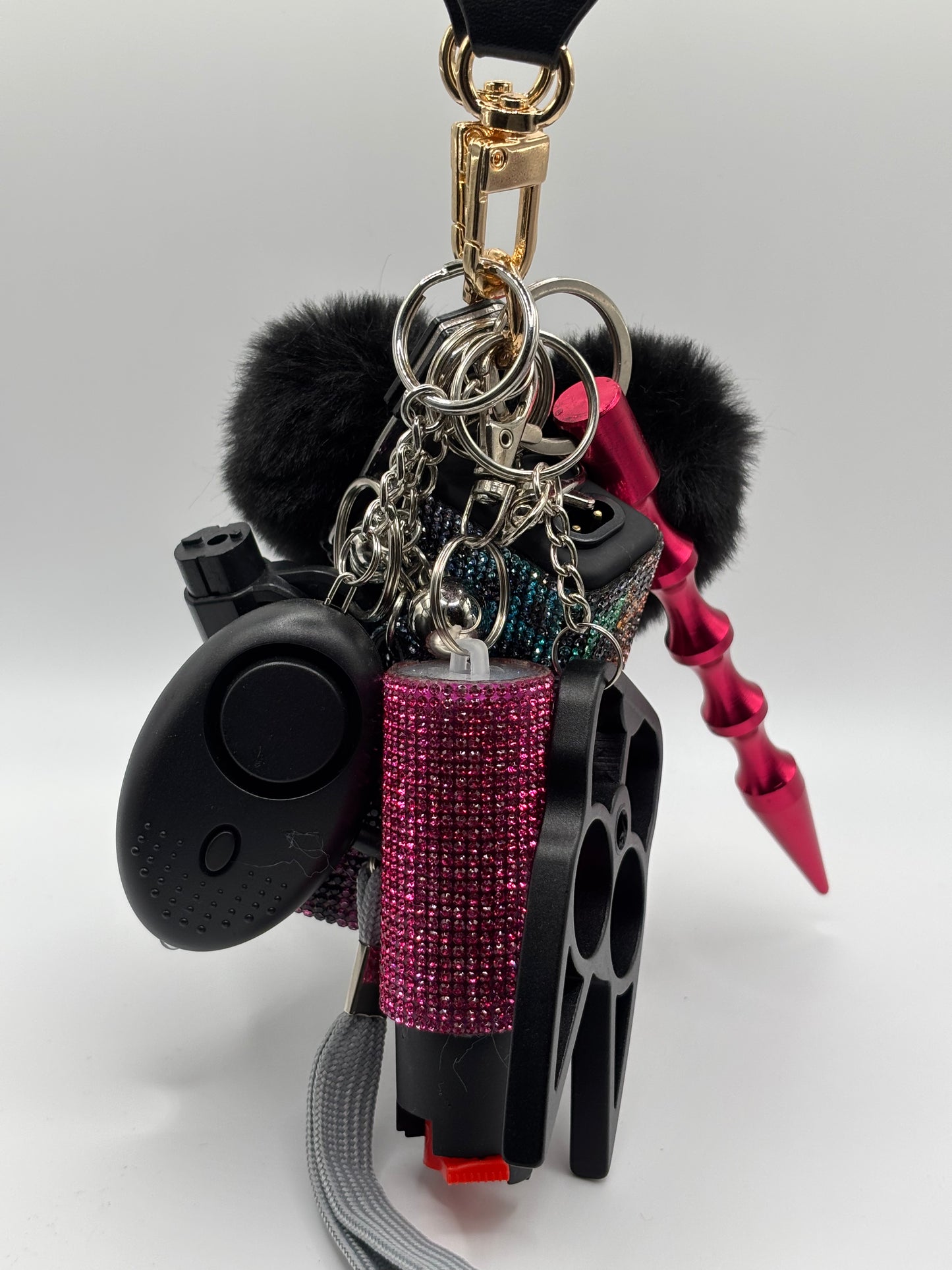 Glitter Leopard Print Keychains